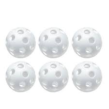 Easton Plastic Wiffle Training Baseballs - 9" White (6 pack)