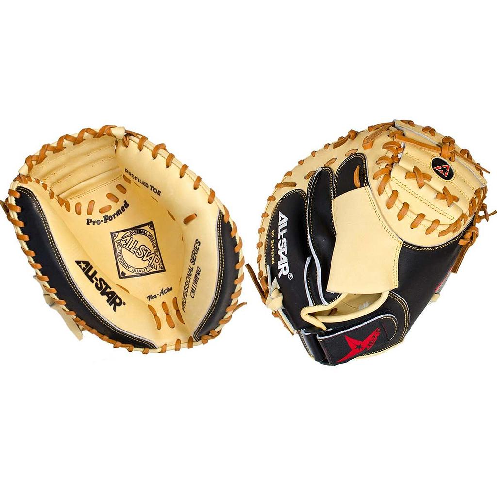 CATCHER'S MITT ALL STAR BK/CREAM 33.5"